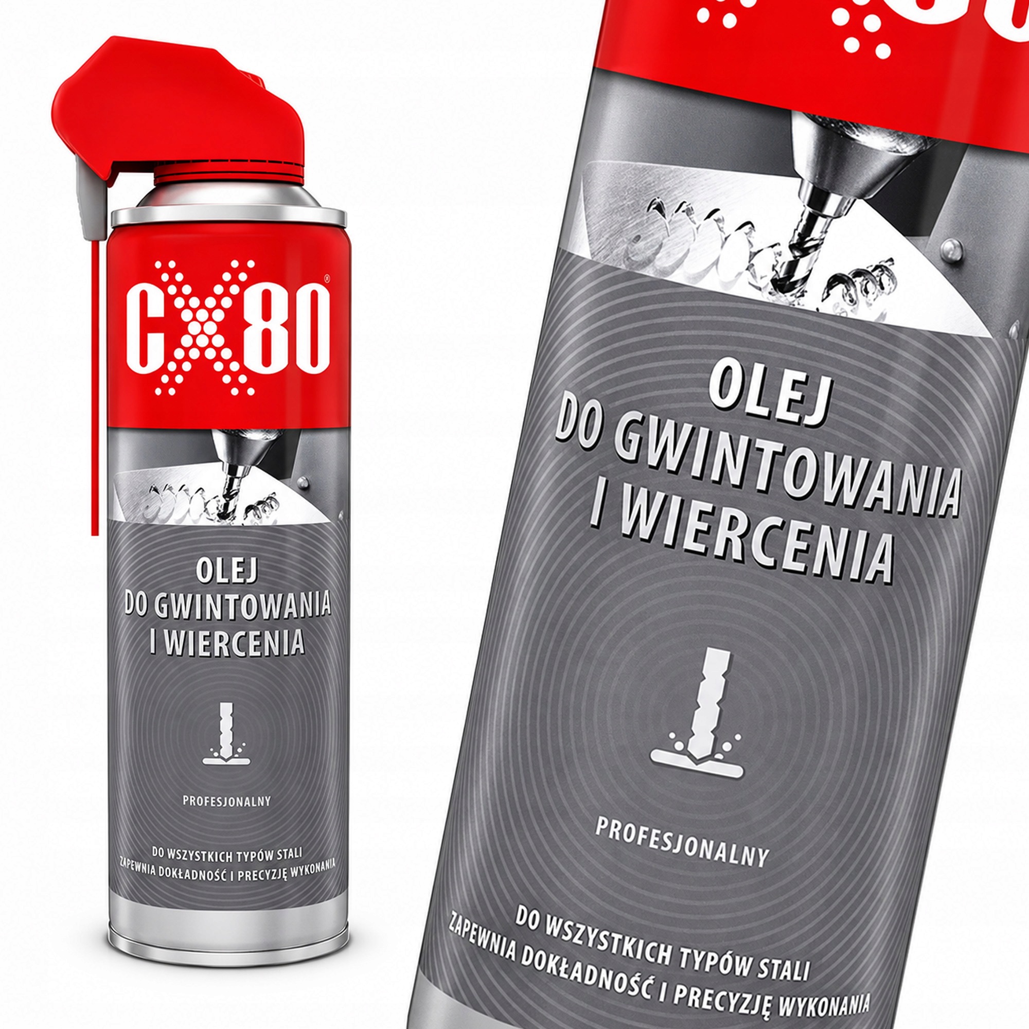 CX80 Olej Do Gwintowania I Wiercenia Duo Spray 500ml skrawanie metali CX-80