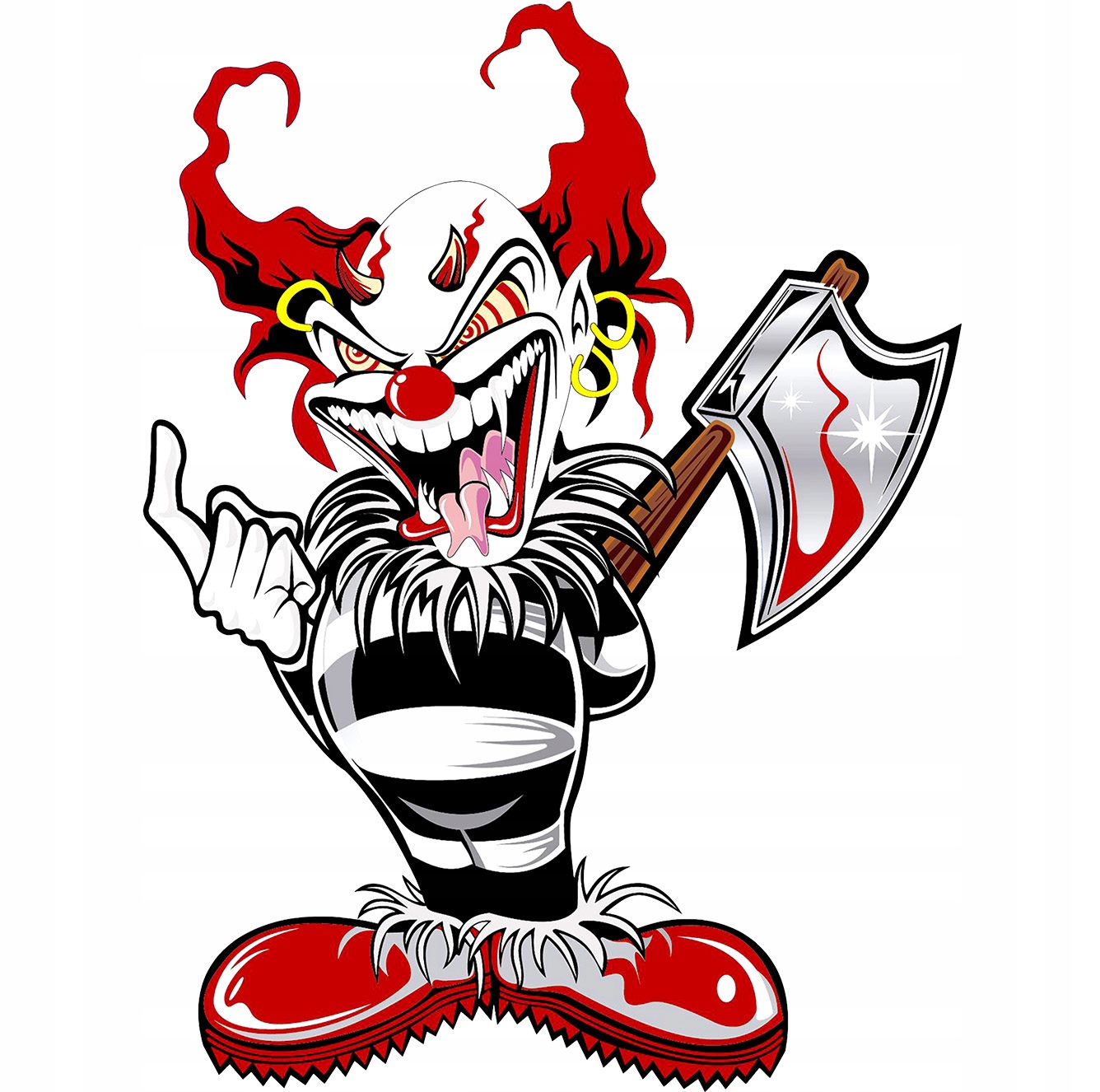

Naklejka na samochód Clown Hell Straszny 23x31 cm