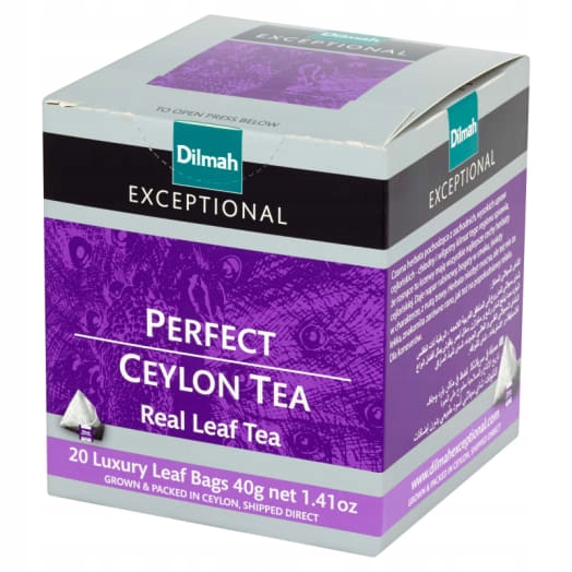 Levně Dilmah Exceptional Černý Čaj Perfect Ceylon Tea 20 sáčků ex.