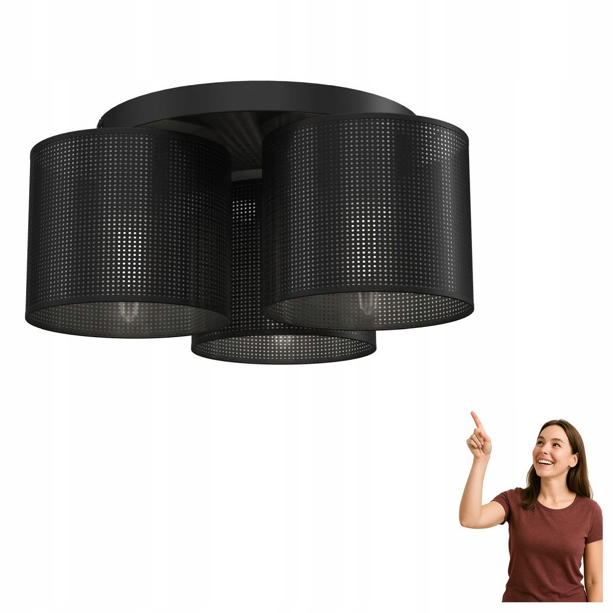 Prelamovaná stropná lampa Loft Shade 5234 Luminex