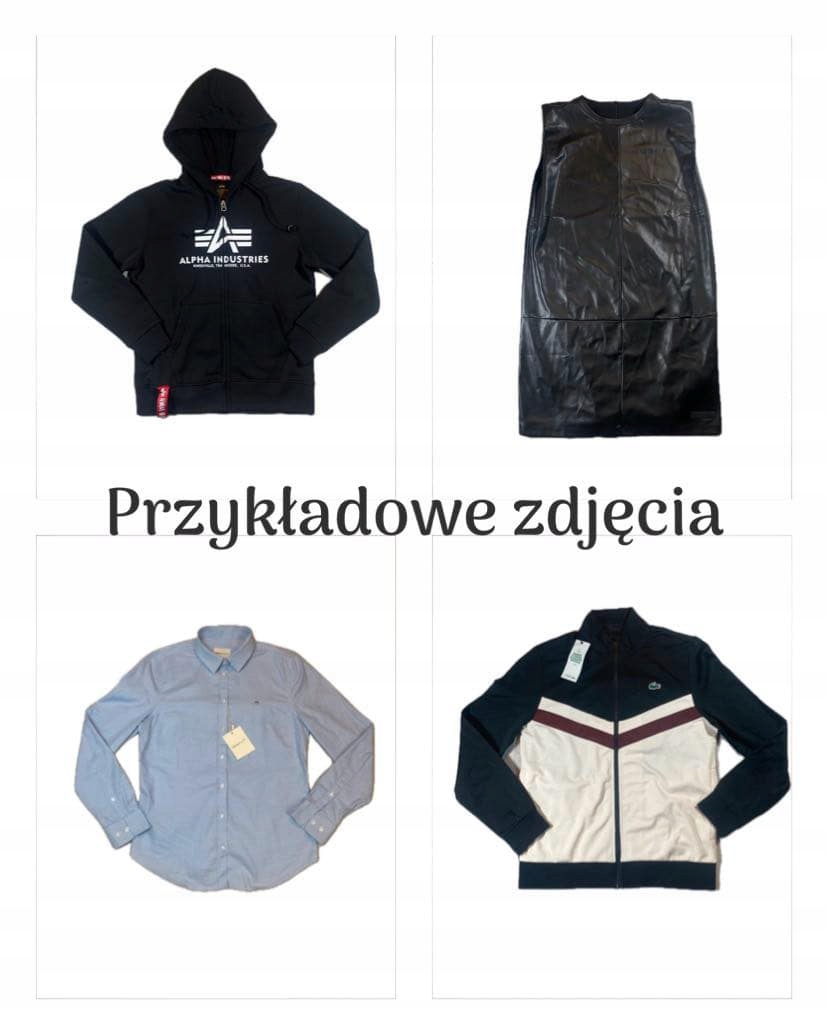 Odzież używana, box, paczka, cream, kat.A,B zwroty konsumenckie Kolor czarny