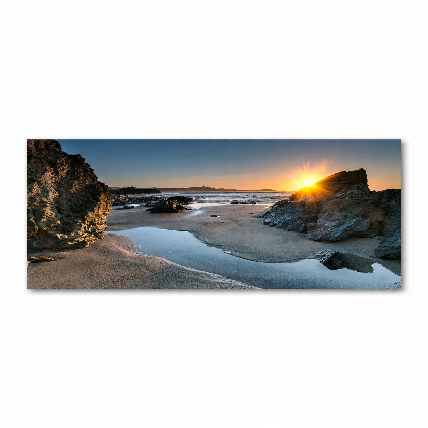 

Foto obraz akryl zdjęcie Skały na plaży 125x50 cm