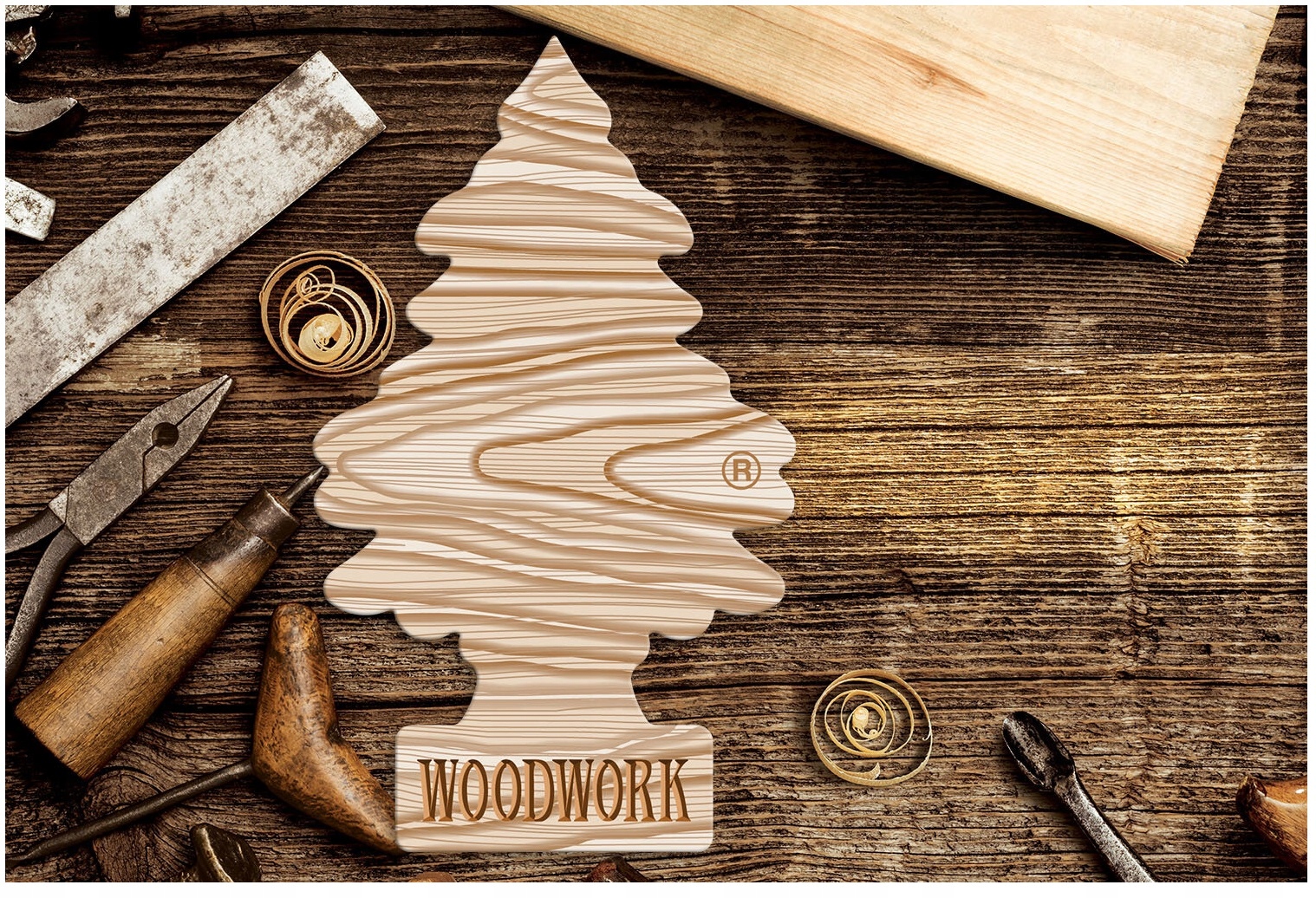 WUNDER BAUM ZAPACH choinka WOODWORK drewno DRZEWKO Rodzaj zawieszki