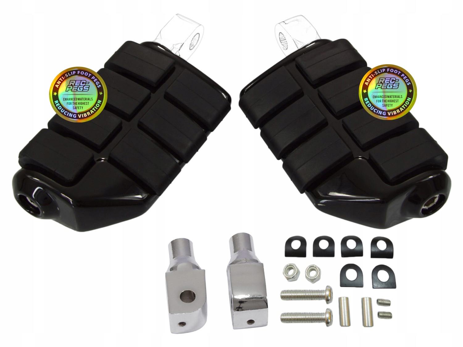 podnóżki kierowcy przód Yamaha V-MAX / FZ1 FZS FZ6 R1 R6 YZF600R czarne