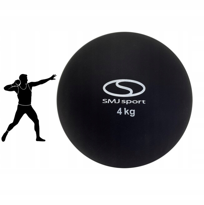 Atletická koule 4 kg pro hody, tlačení koulí, školní Pvc Smj sport