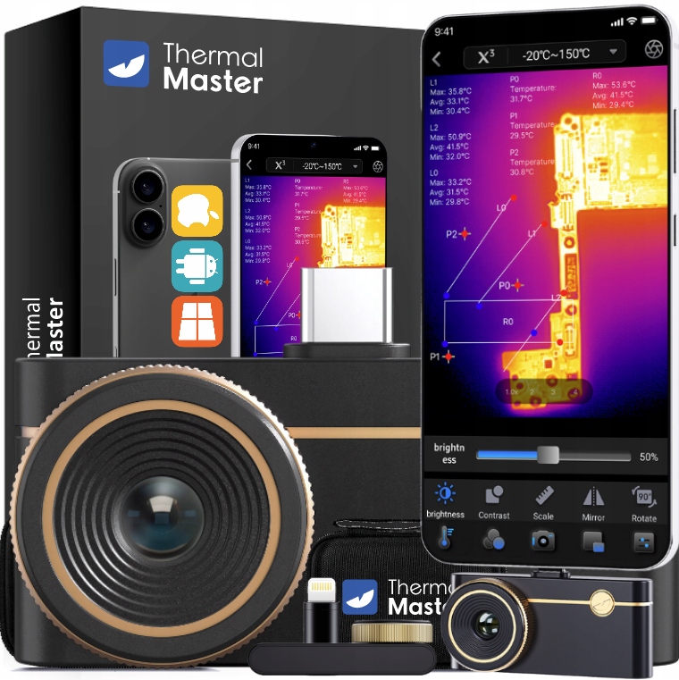 Termovízna kamera Noktovizia Thermal Master P3 Android Ios Makro 8 mm