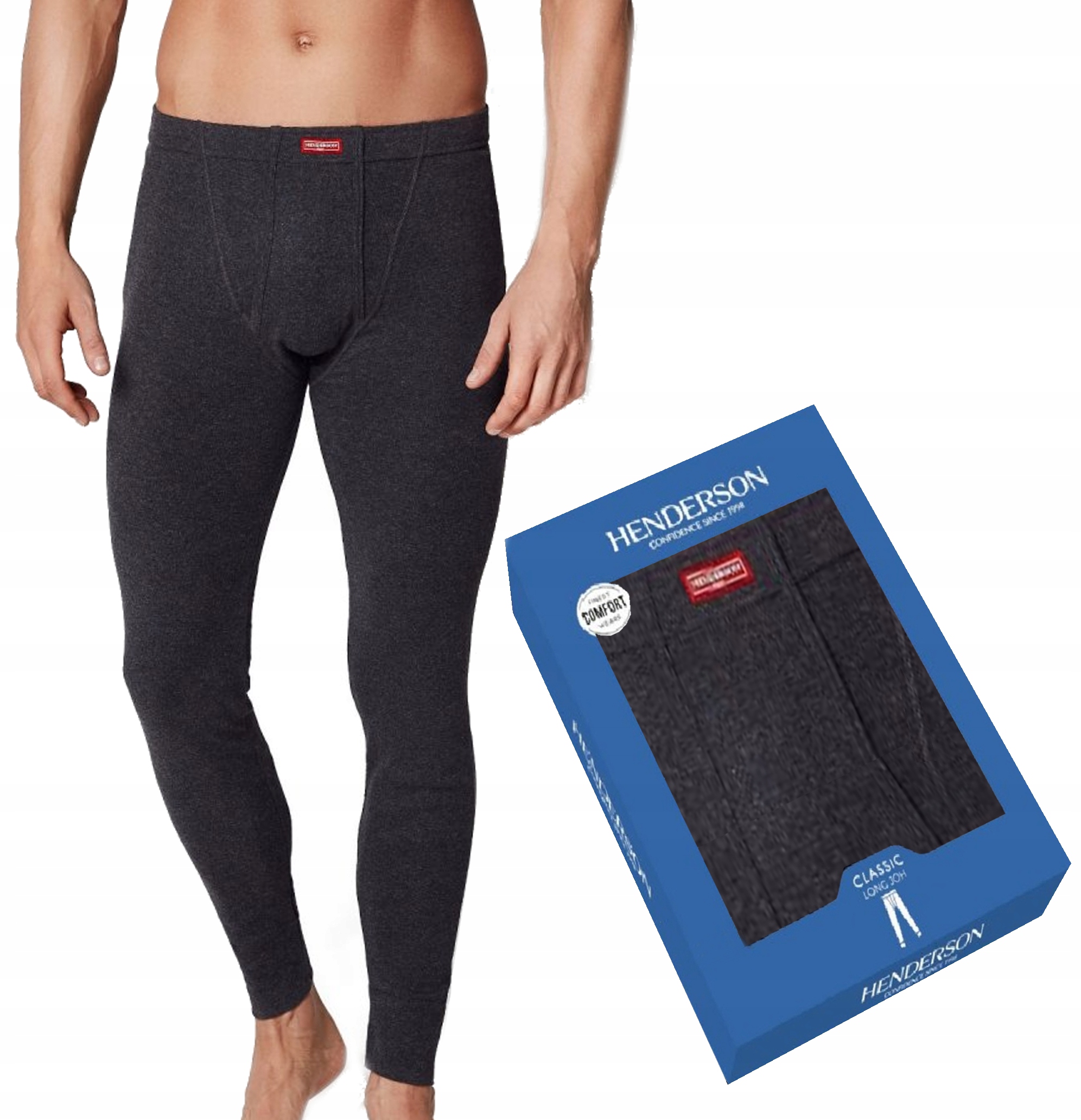 HENDERSON KALESONY MĘSKIE 4862 GRAFITOWE L