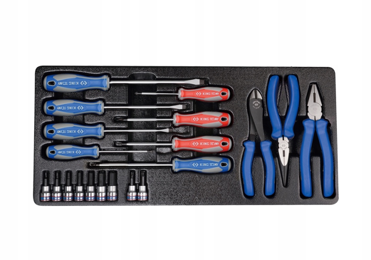 Sada Náradia Skrutkovače Hex H3-12 Torx Kliešte King Tony 9-90220
