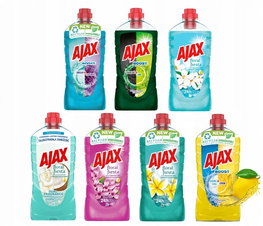 

Ajax Floral Fiesta płyn do mycia zestaw 7x 1L