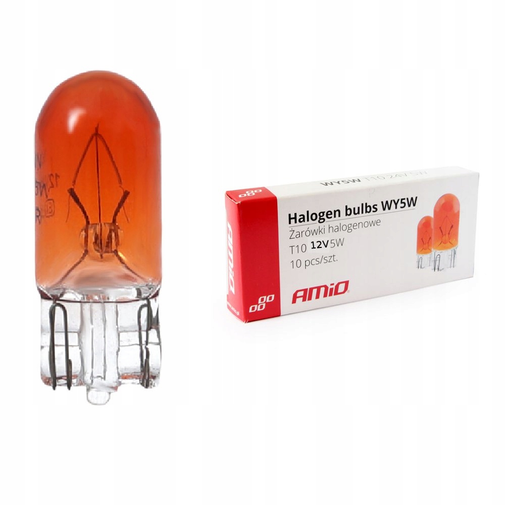 

Żarówka kierunkowskazy WY5W 5W 12V W2.1x9.5d 10szt