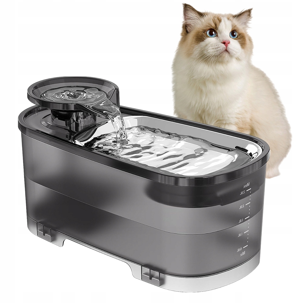 Levně Fontána Automatické Krmítko Pro Kočky A Psy 2500 ML Vodní Filtr
