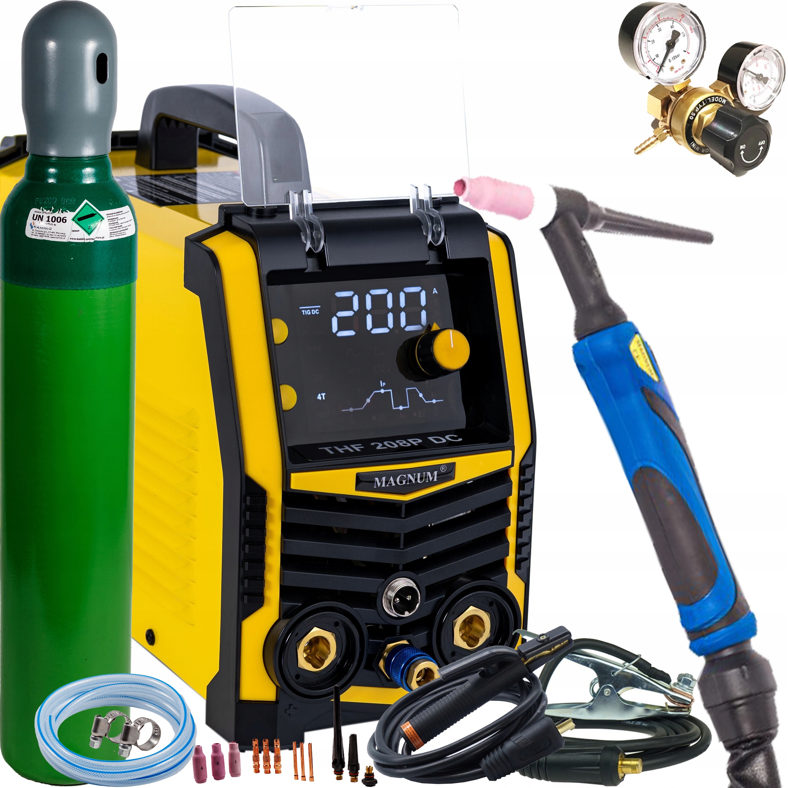 Spawarka Magnum Thf 208P DC Tig Hf Puls Mma 200A 230V Igbt ZESTAW3