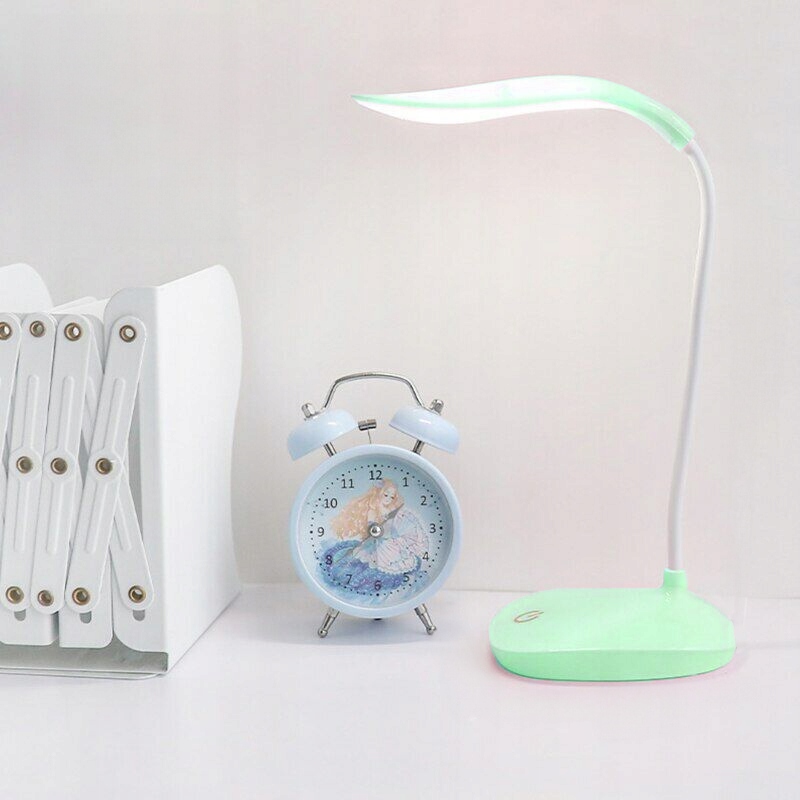 LAMPKA BIURKOWA LED NA DOTYK ZIELONA SZKOLNA USB STOJĄCA BEZPRZEWODOWA Rodzaj gwintu zintegrowane źródło LED