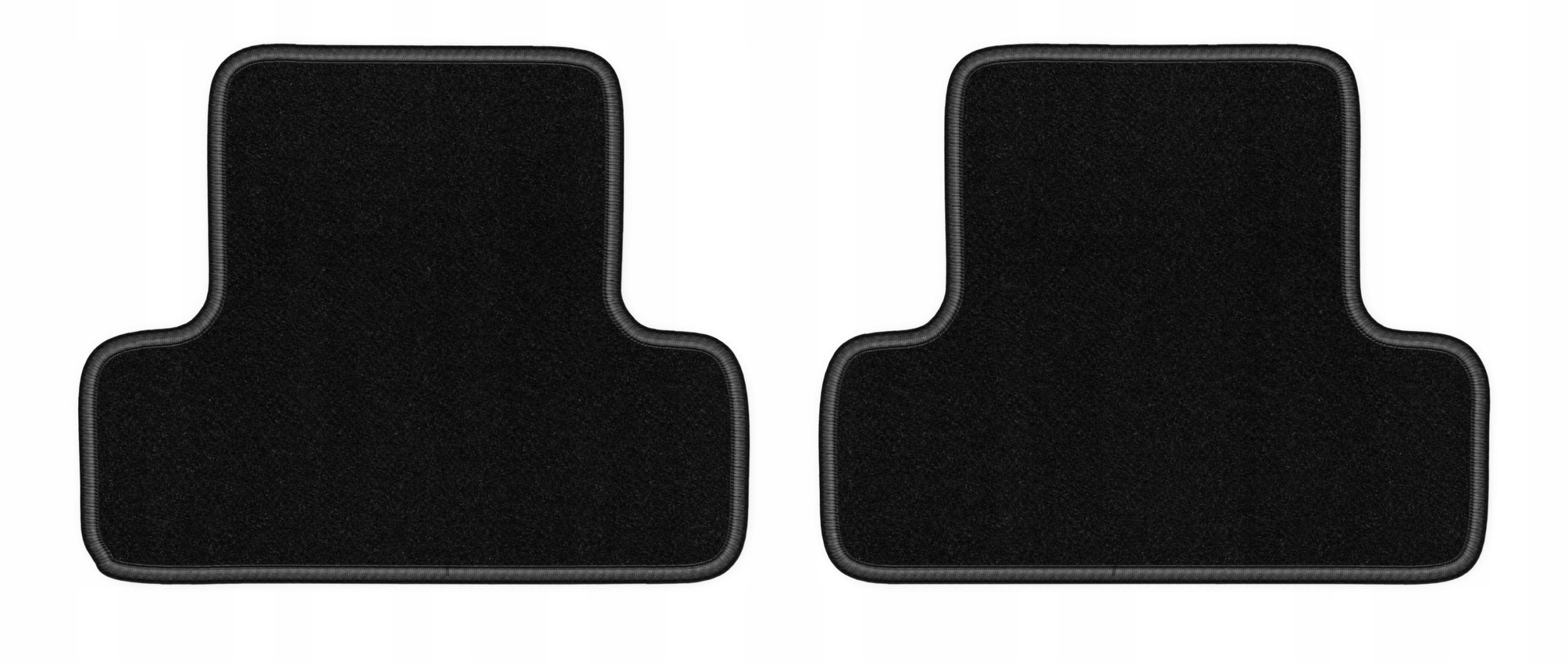Dywaniki welurowe do Ford Mustang MK6 2014- tył Lux czarne 2 szt.