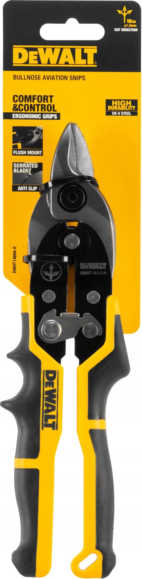 DEWALT DWHT14694-0 NOŻYCE TYPU ERGO HVAC PROSTE Kod producenta DWHT14694