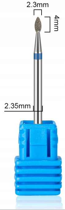 FREZ DIAMENTOWY ŁEZKA NIEBIESKA DO SKÓREK HYBRYDY Marka inna marka