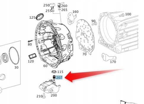 7GTRONIC MERCEDES TULEJKA START STOP ASB 722 9 Part manufacturer Mercedes Benz original OE