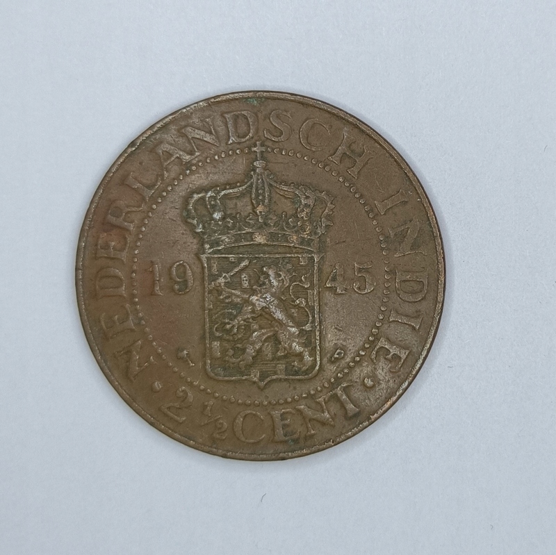 INDIE HOLENDERSKIE - 2 1/2 CENTA 1945 (2)