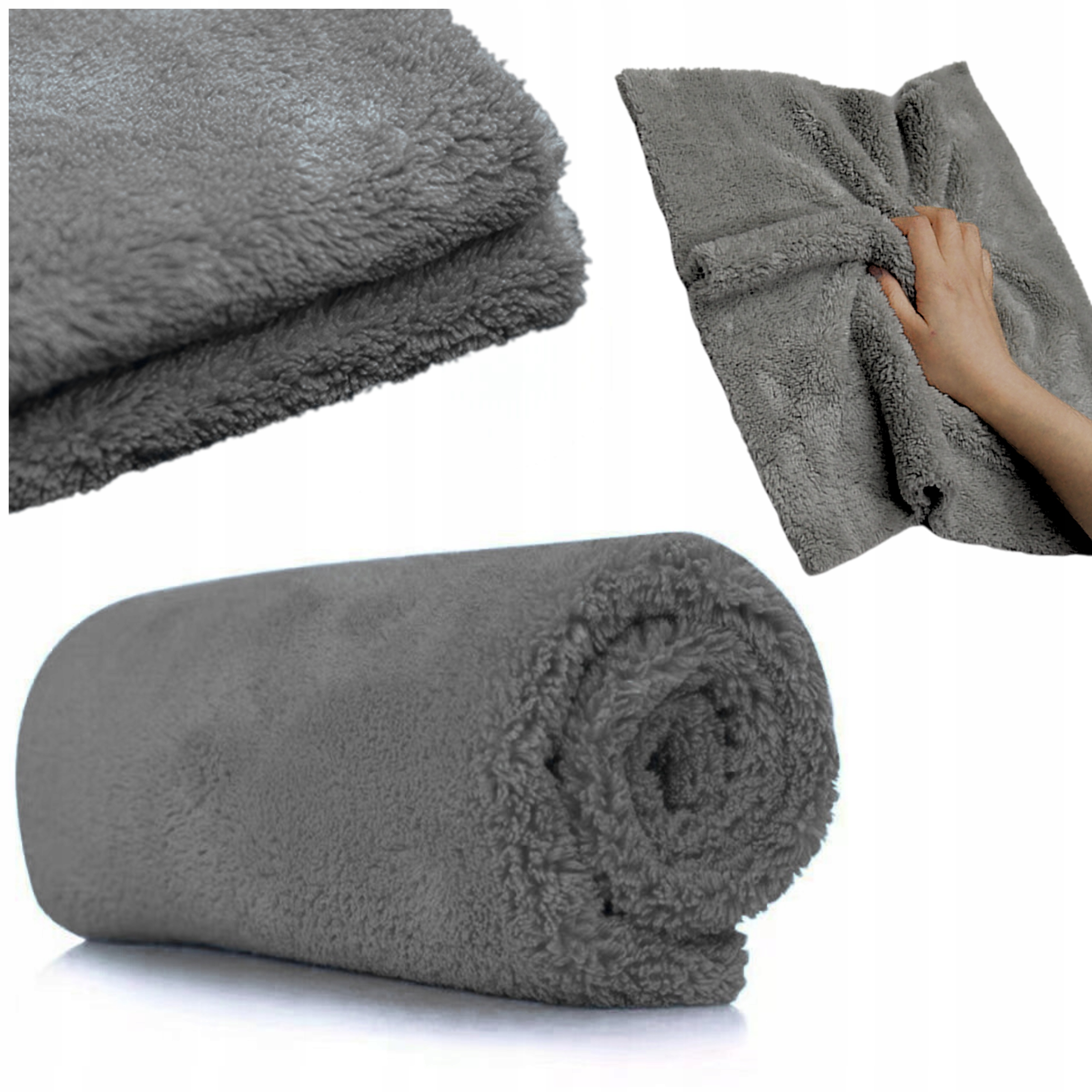 Ściereczka Z Mikrofibry Bezszwowa Mikrofibra Do Detailingu 40X40 Szara