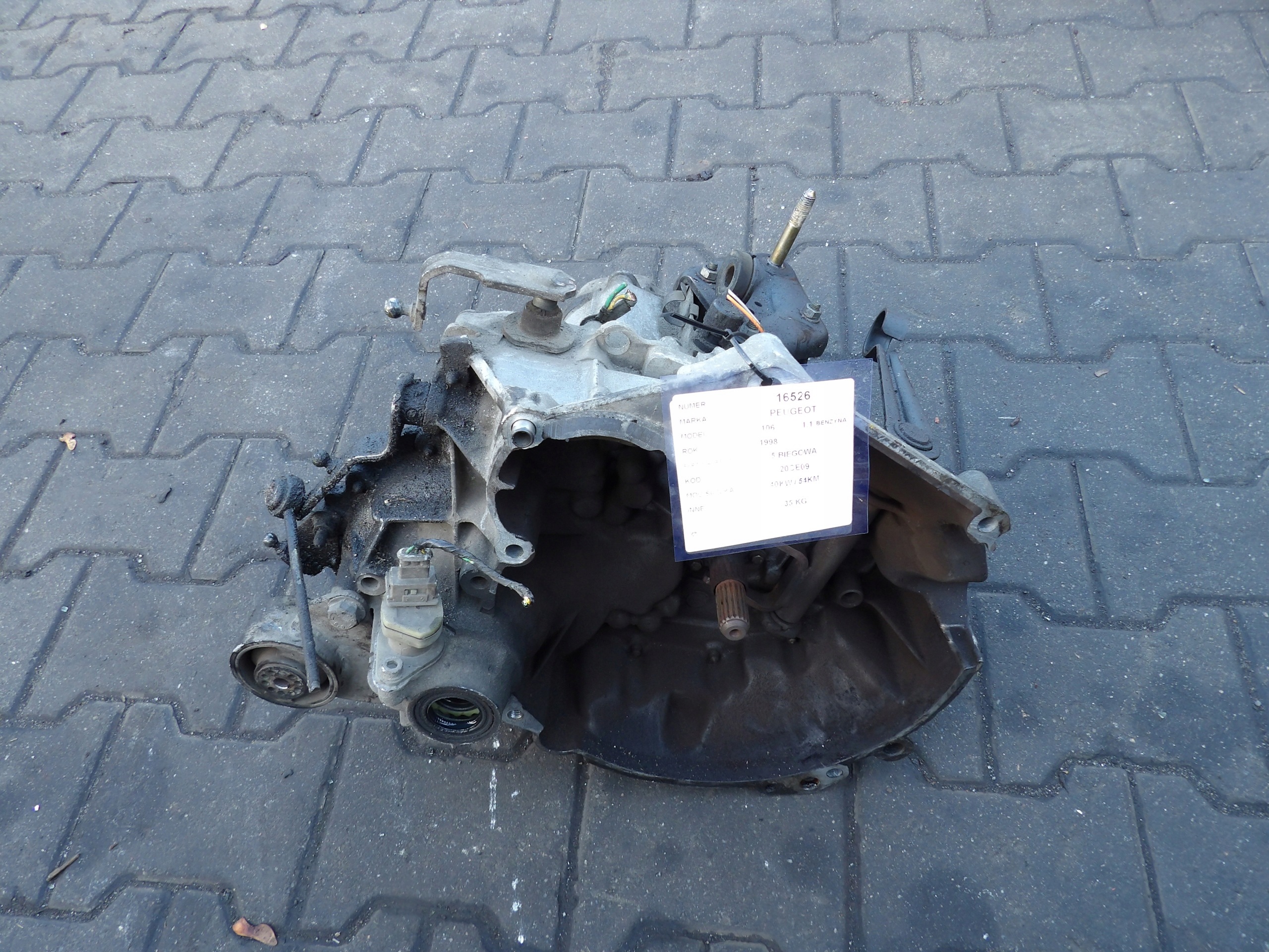 Peugeot 106 1,1 mjenjač getriba 20CE09