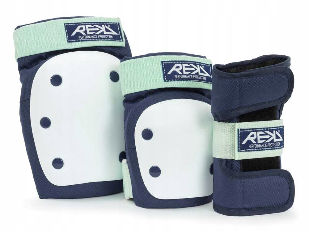 Zestaw ochraniaczy Rekd Heavy Duty kolana łokcie nadgarstki Blue Mint L
