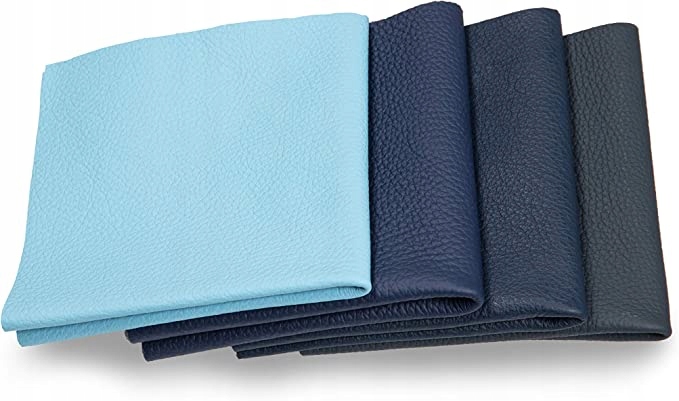 Různé kousky kůže v odstínech modré Club 4 Brands