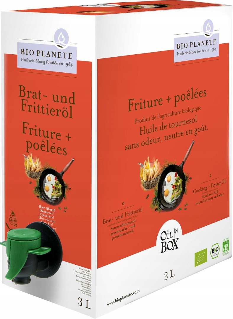 Levně Slunečnicový Olej Na Vaření A Smažení Bio 3 L Bio Planete