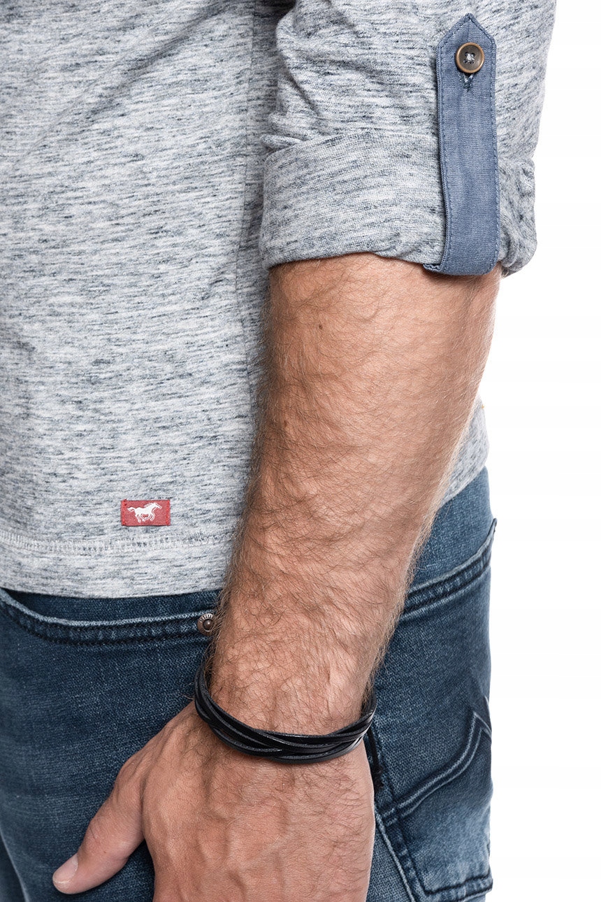 MUSTANG Adrian MĘSKI LONGSLEEVE KOSZULKA XXL Liczba kieszeni 0