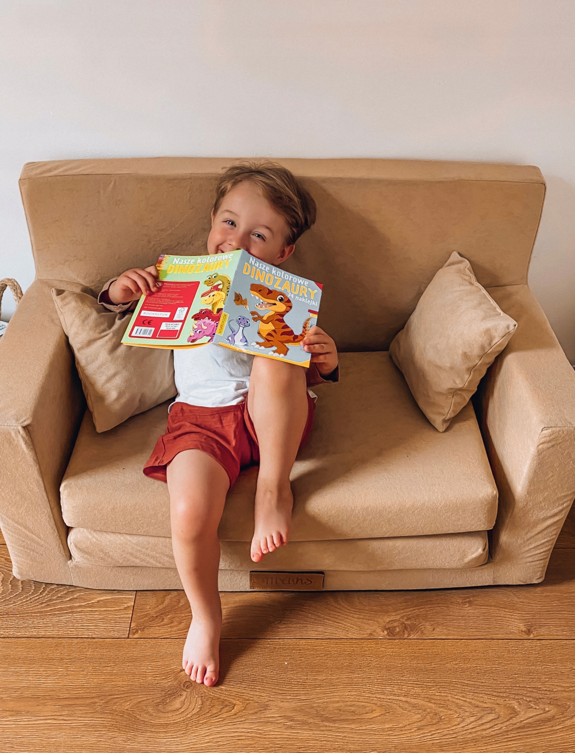 Sofa kanapa rozkładana dla dzieci piankowa pufa IMIĘ DZIECKA GRATIS Płeć chłopcy dziewczynki