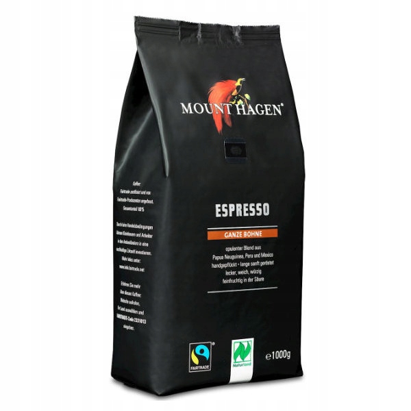 Levně Mount Hagen Fair Trade espresso Káva v bio kvalitě 1 kg