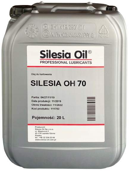 ЗАКАЛОЧНОЕ масло Silesia OH70 20L