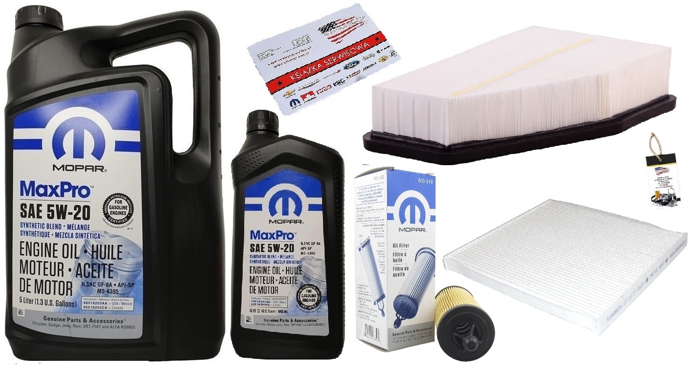 MOPAR 5W20 + FILTRY JEEP CHEROKEE 3,2 2019-2021