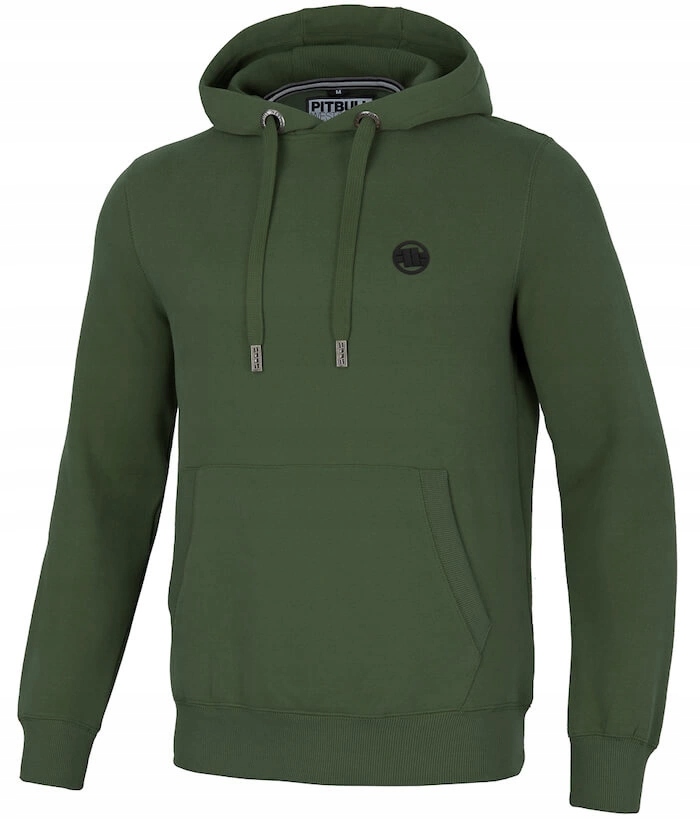 Pánská Mikina Pit Bull West Coast Hooded Small Logo Dark Olive S