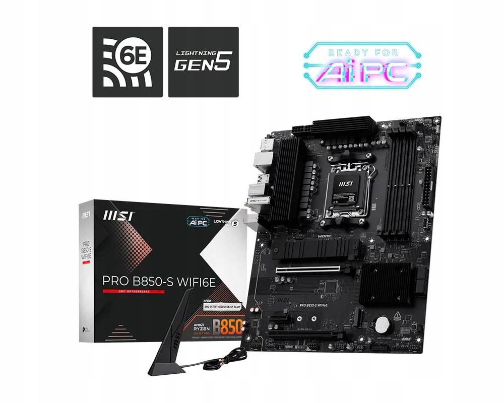 Msi Pro B850-S WIFI6E/ AM5/ Atx Pro B850-S WIFI6E