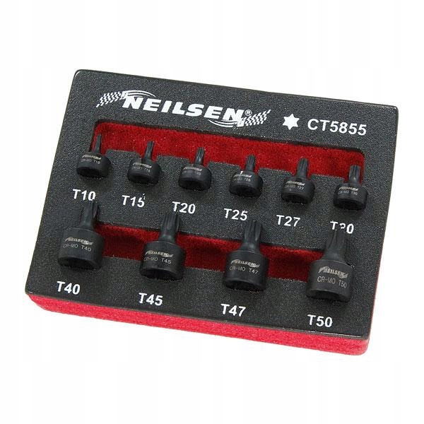 

Klucze Torx T10-T50 Udarowe Krótkie 1/4 3/8'