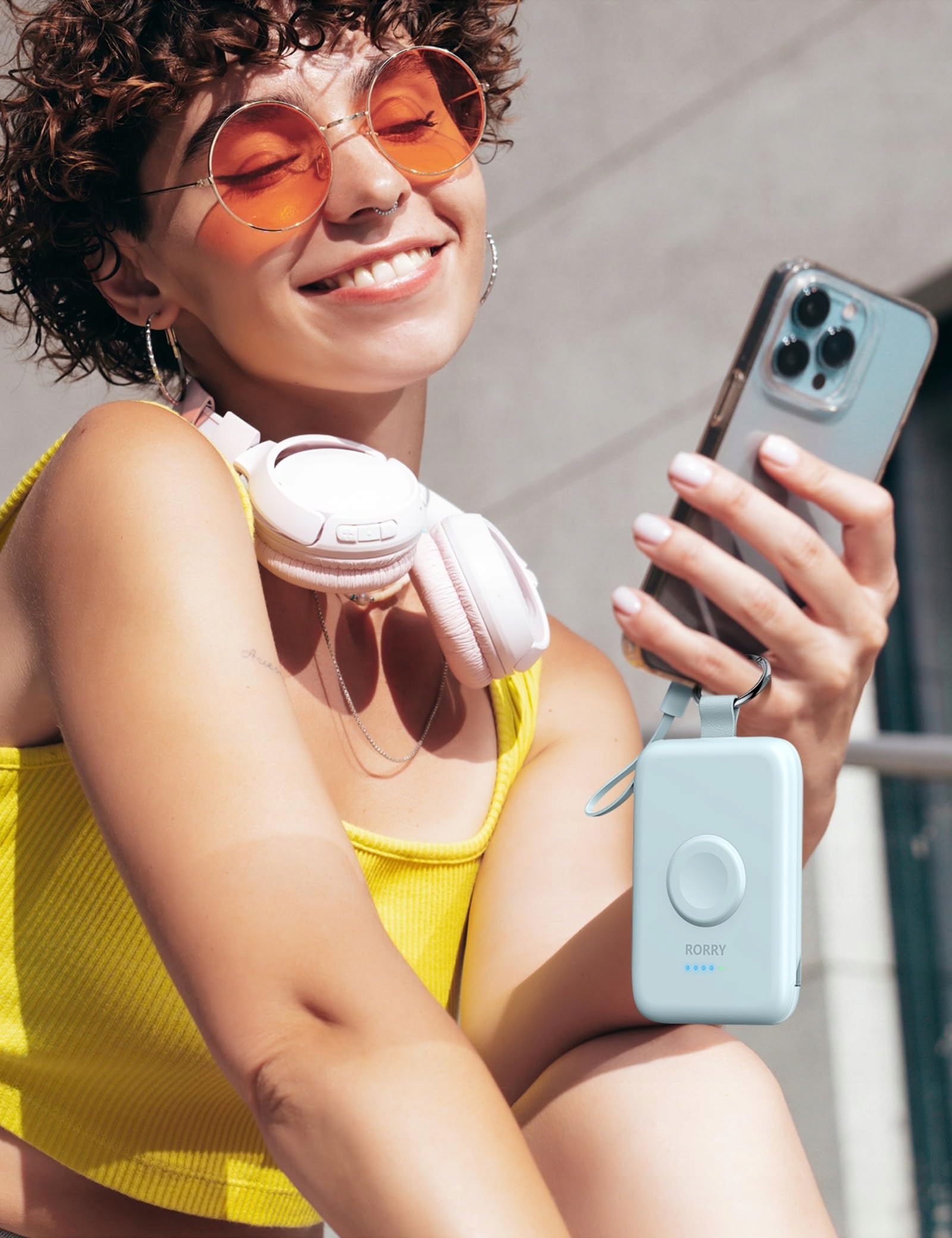 RORRY Power Bank 5000mAh Z Kabli Do iPhone i Apple Watch — miniatura 5