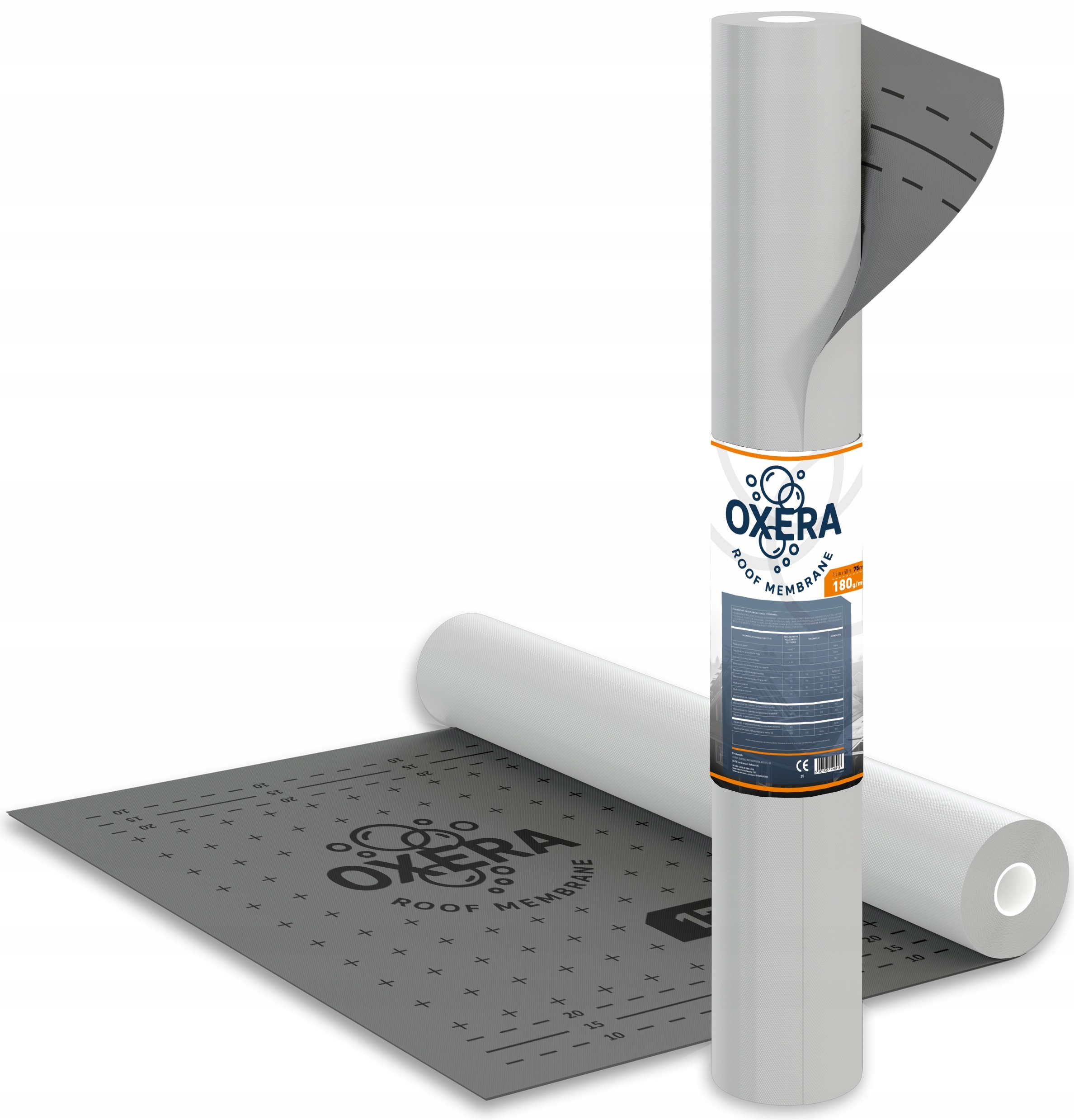 Střešní Membrána Oxera 180 g/m2 1,5x50,1 m zvýšená paropropustnost!