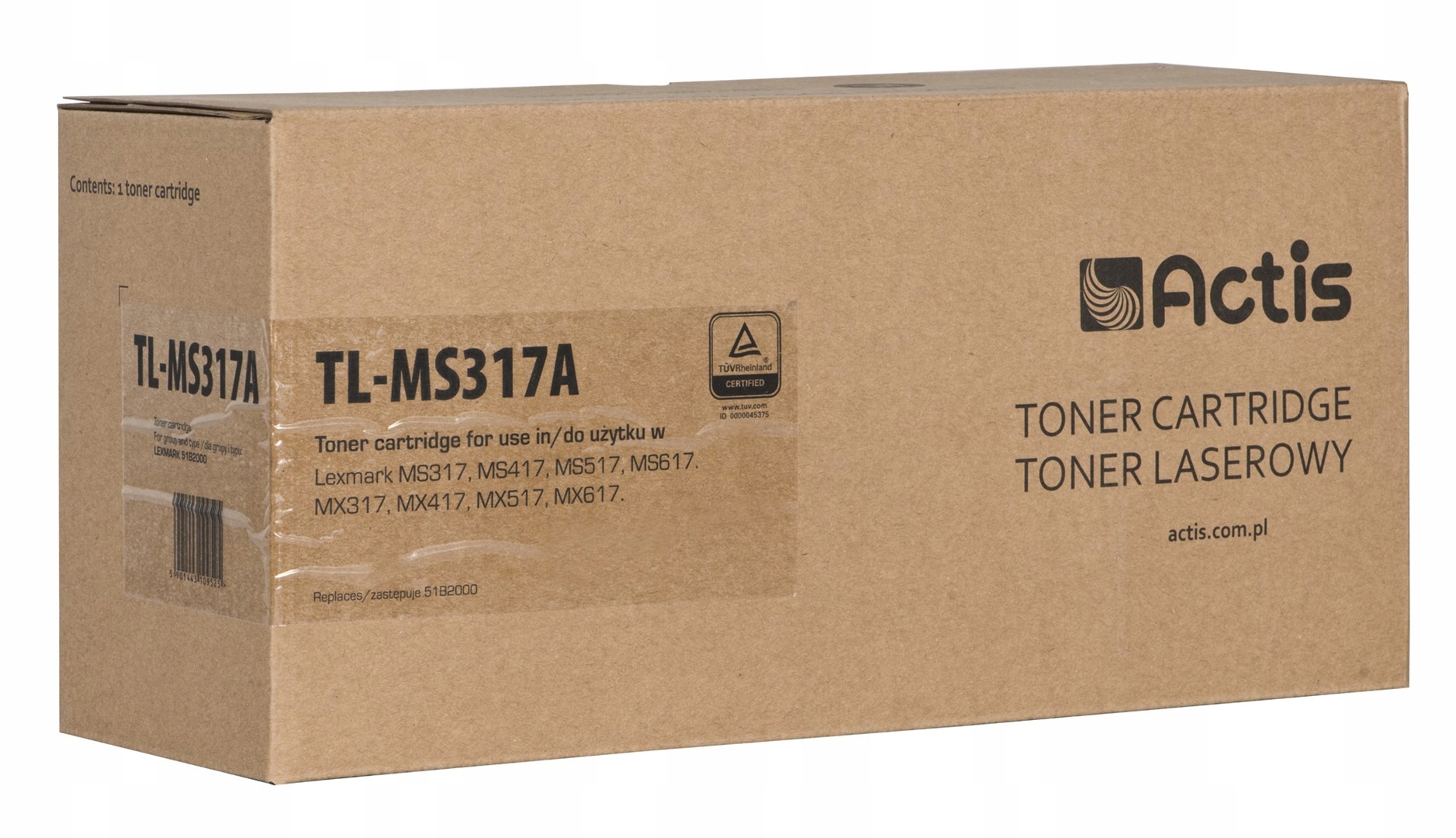 Actis toner pro Lexmark 51B2000 new TL-MS317A