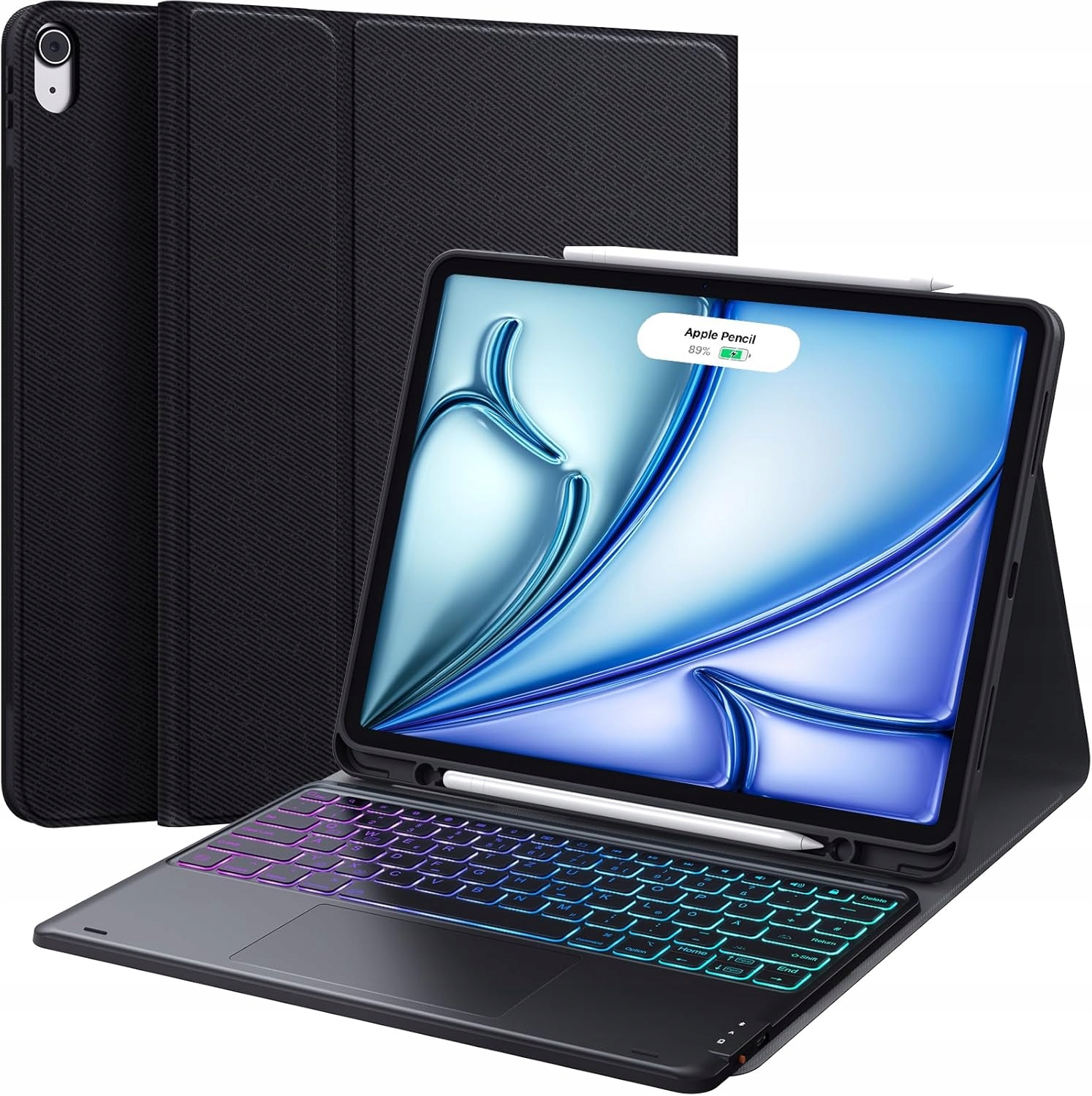 Pouzdro s klávesnicí pro iPad Air 13" (M2/M3) Chesona X9 Qwertz De podsvícené