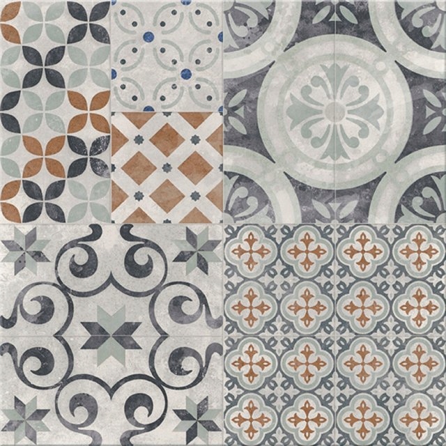 GRES PATCHWORK TWO MULTIKOLORT MAT 42X42 GATUNEK 1