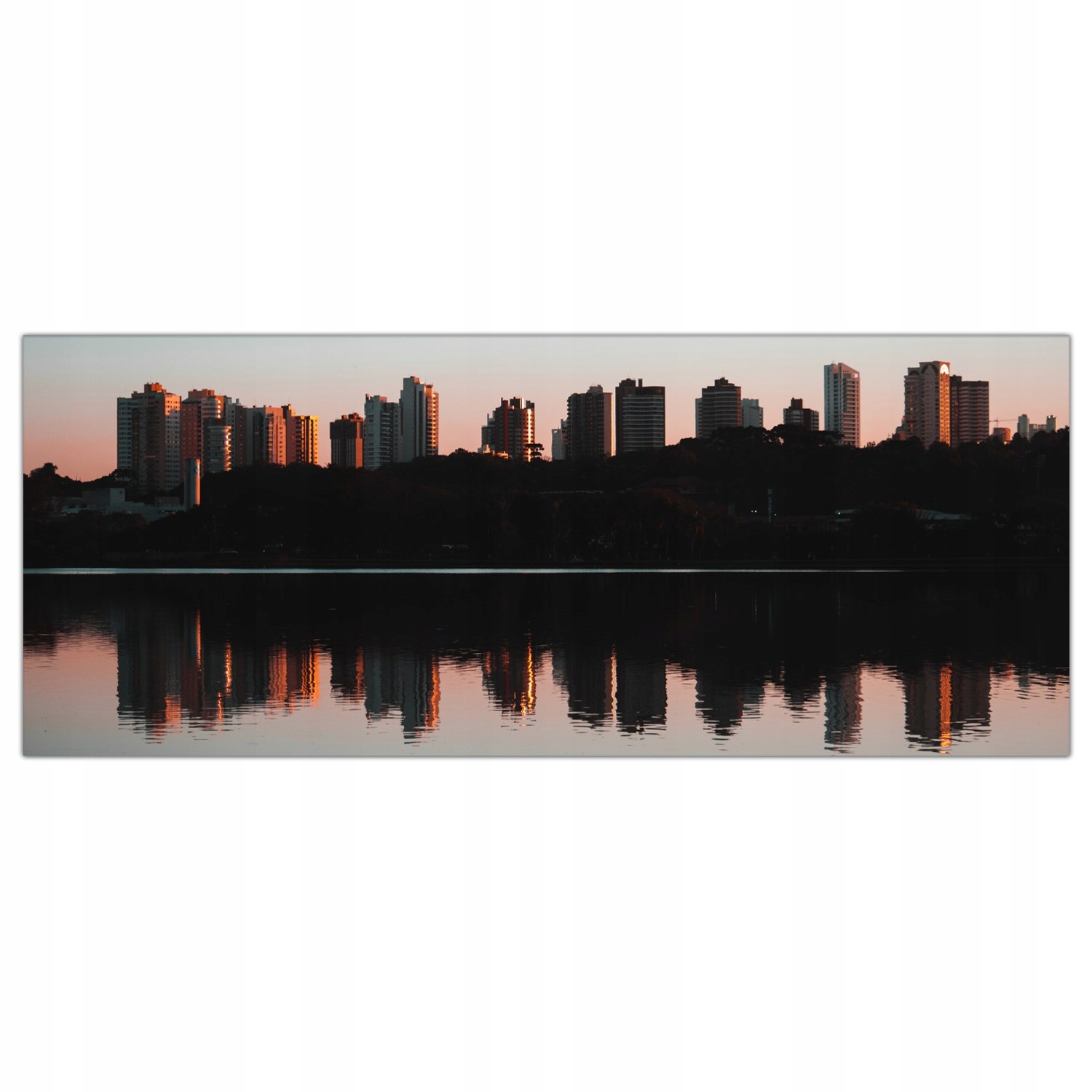 

Obraz na szkle Foto Miasto Zachód Słońca 125x50
