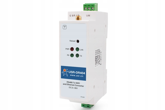 USR-DR404 przemysłowy konwerter RS485 WiFi/Ethernet