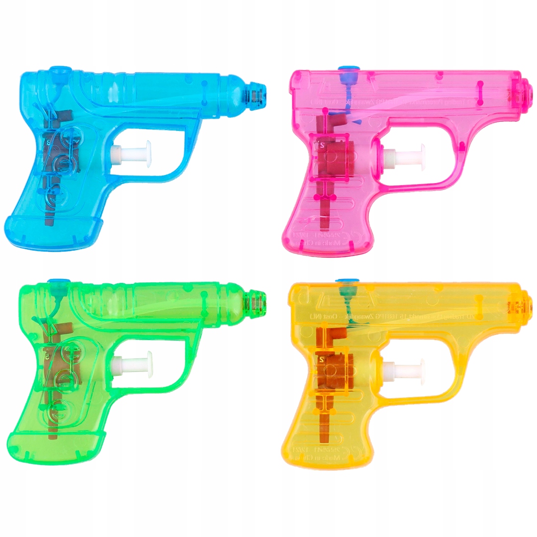 PISTOLETY NA WODE 4 SZTUKI WIELOKOLOROWE Marka inna marka