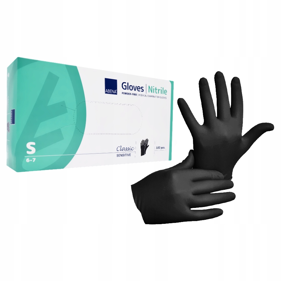 

Rękawice Nitrylowe Bezpudrowe Rękawiczki 100 Szt S