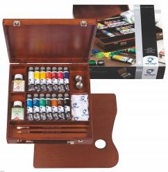 Olejové barvy Inspiration Box van Gogh Talens dřevěná kazeta