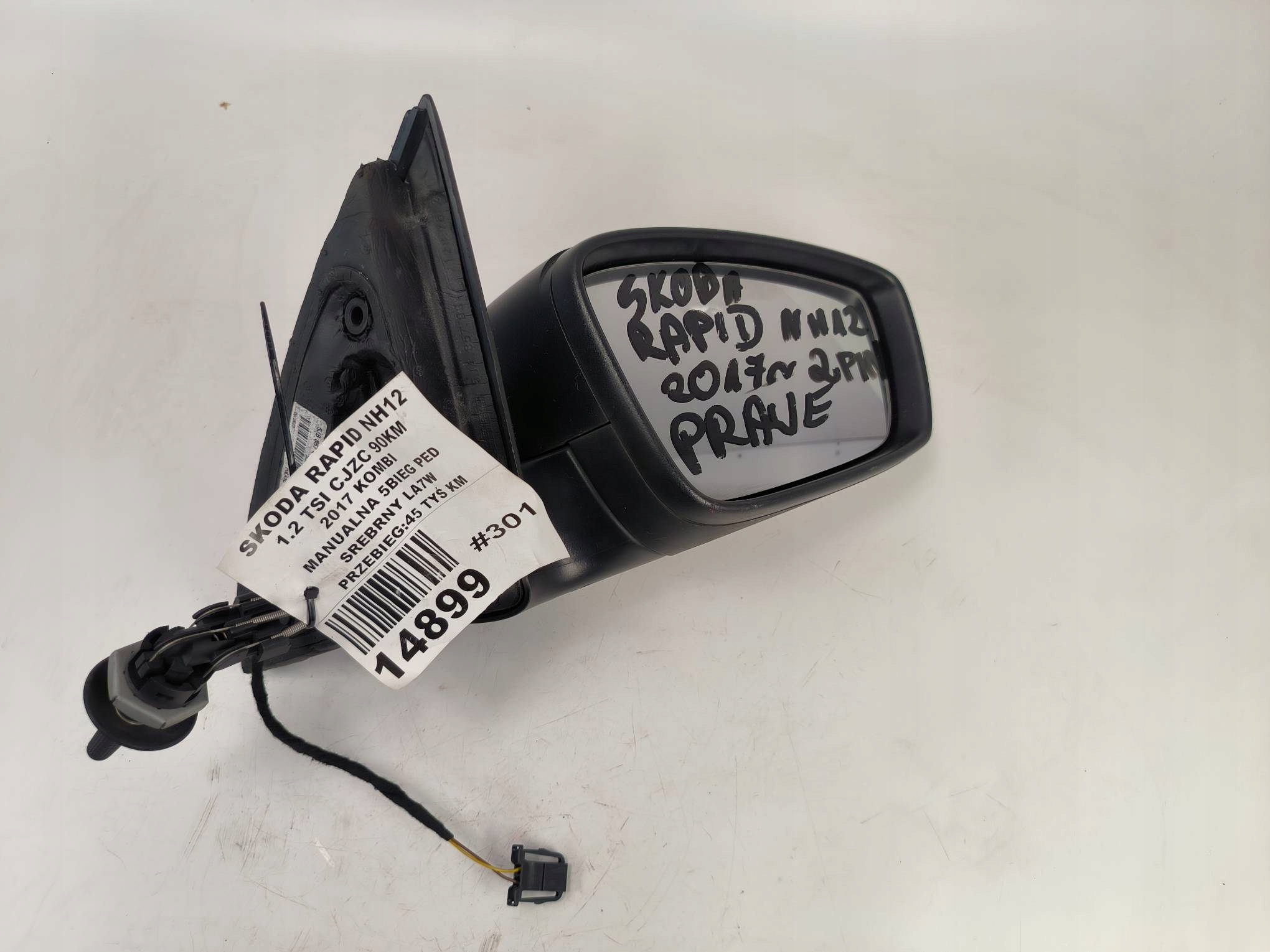 Spiegel rechts 2 PIN SKODA RAPID
