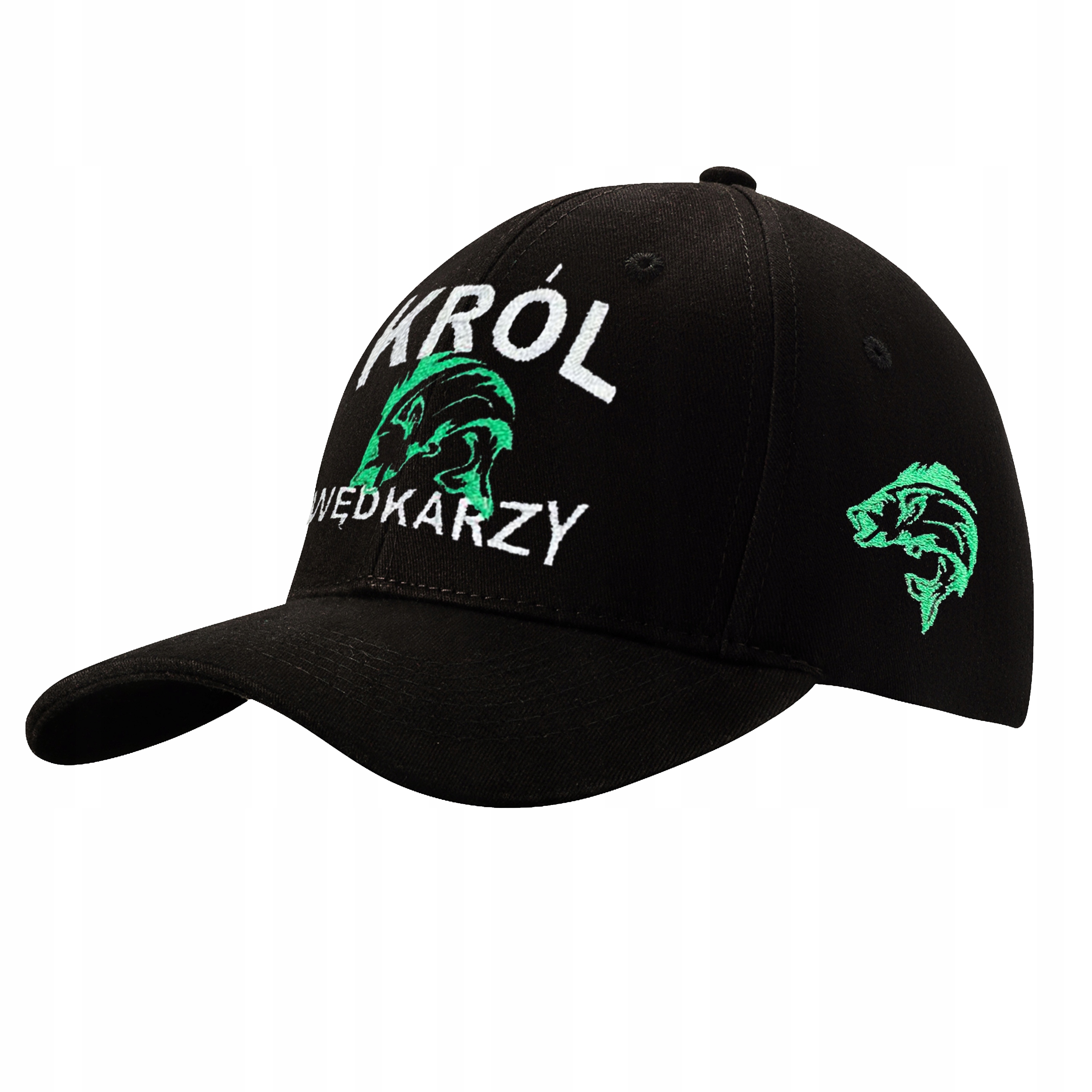 

Czapka Z Daszkiem Haft Król Wędkarzy Wędka