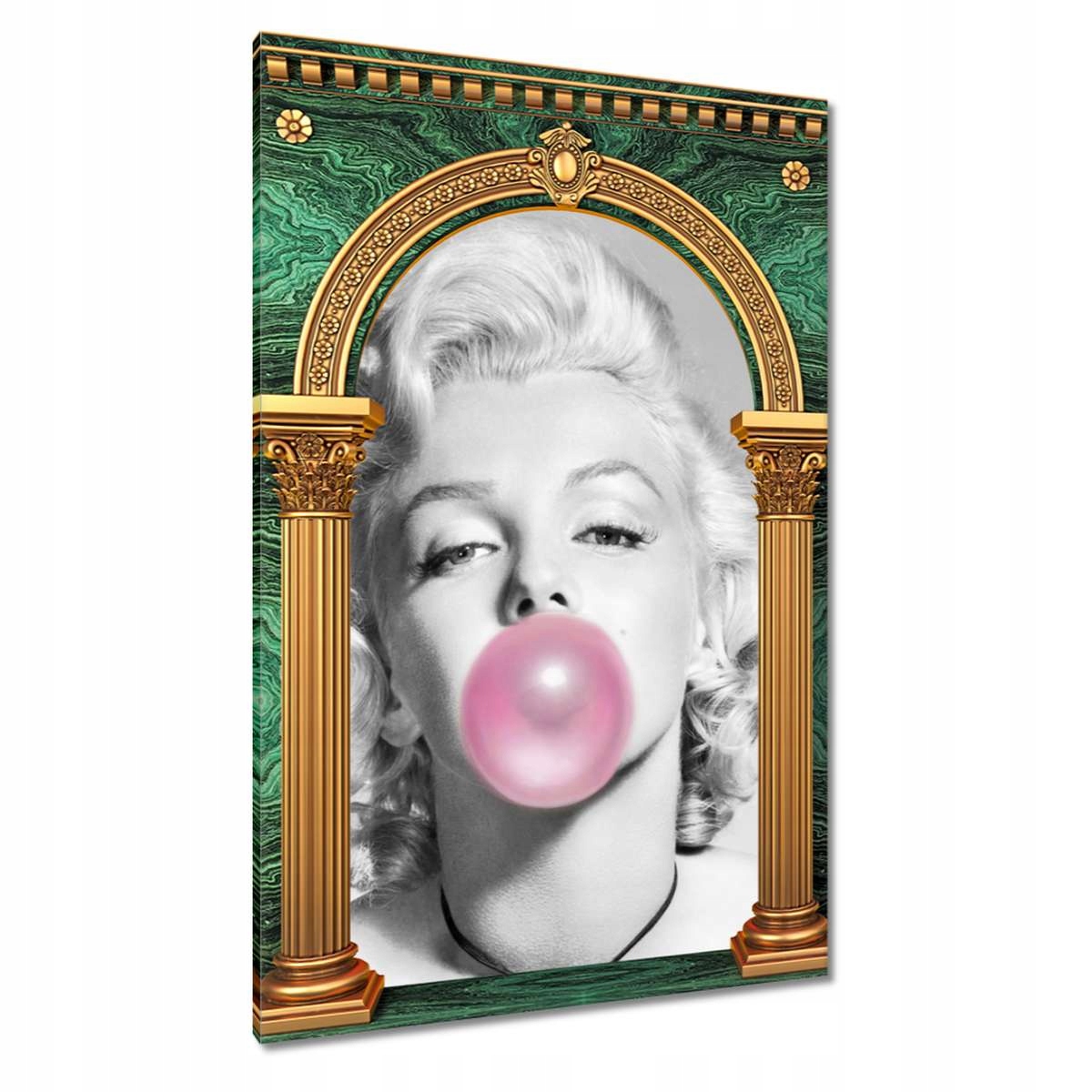 Obrazy 80x120 Marilyn Monroe s gumou