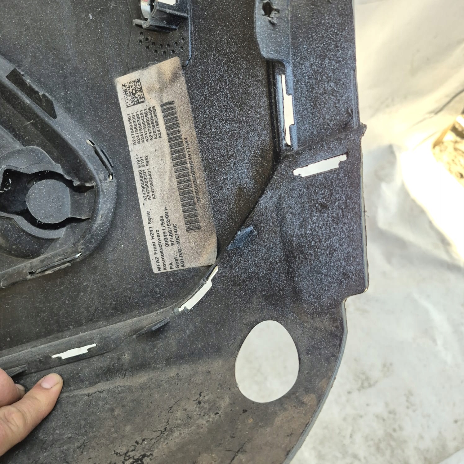 MERCEDES GLA II 2 H247 19-23 bumper front front PDC