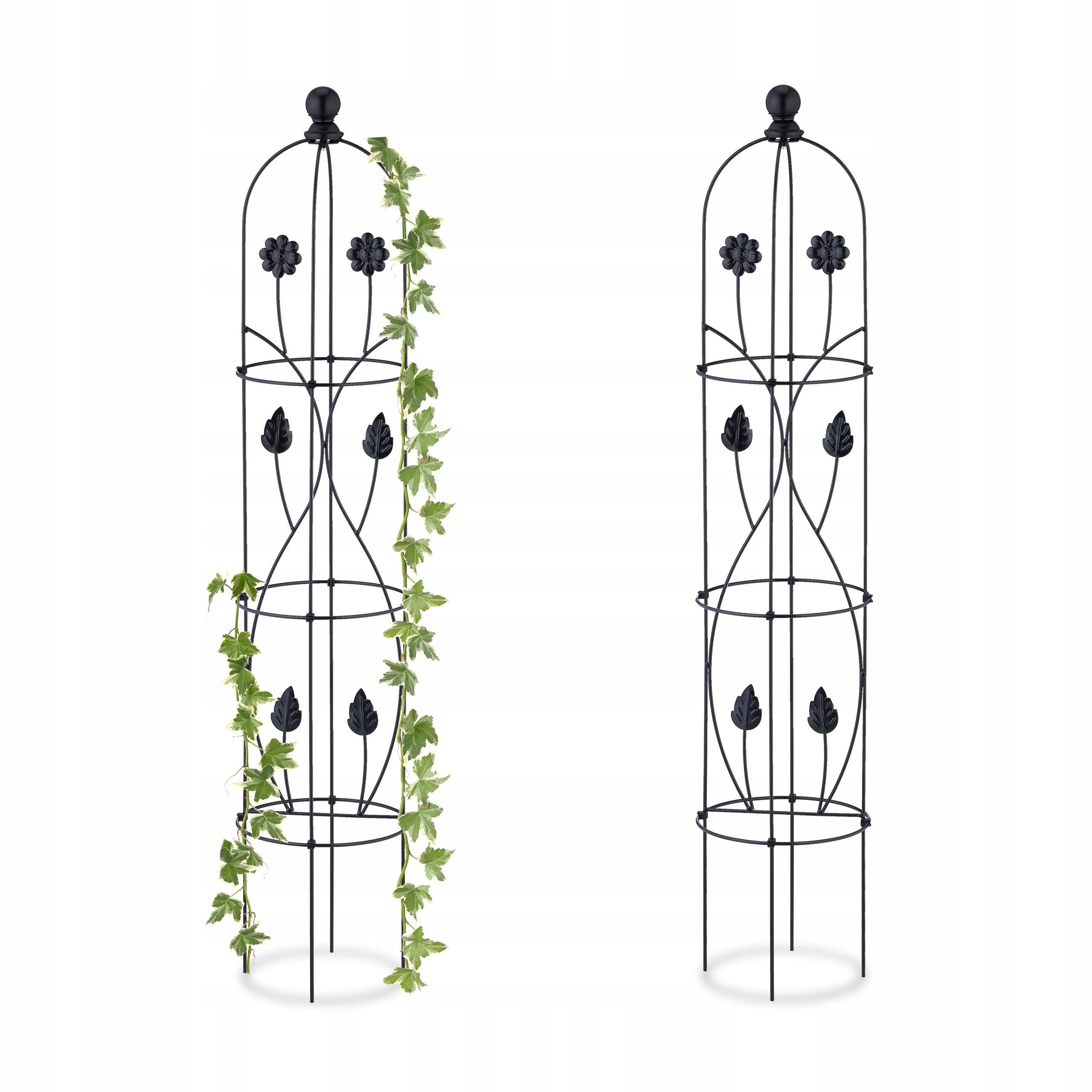 Pergola kovový Relaxdays oblouk 103 cm
